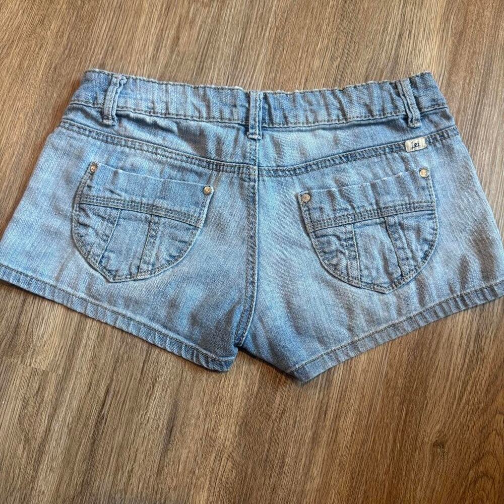 Vintage Levi Shorty Short Mini Denim Low Rise SZ 7